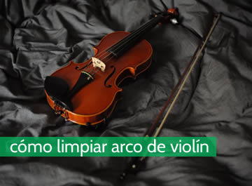 ¿Cómo limpiar el arco del violín?