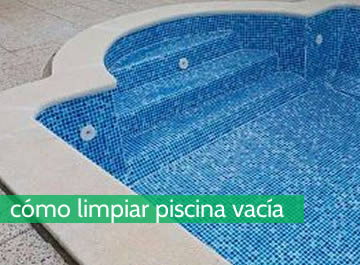 Cómo limpiar una piscina vacía