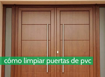 Cómo limpiar puertas de pvc