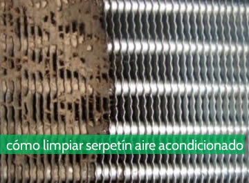 Cómo limpiar el serpentín del aire acondicionado