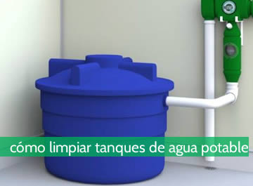 ¿Cómo limpiar tanques de agua potable?